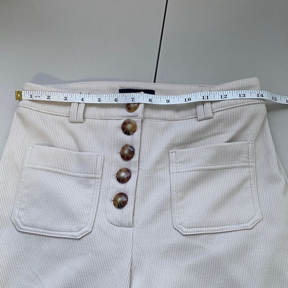 House of Harlow Elegant Cream High-Waisted corduroy Pants size 4 - Picture 7 of 13